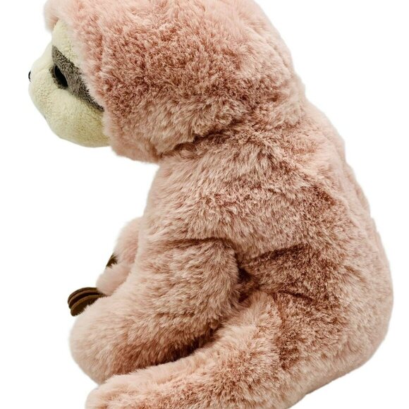 Douglas Cuddle Toys Pokie Sloth Softie Plush Stuffed Animal Rose Gold Pink 9 in - Picture 5 of 10